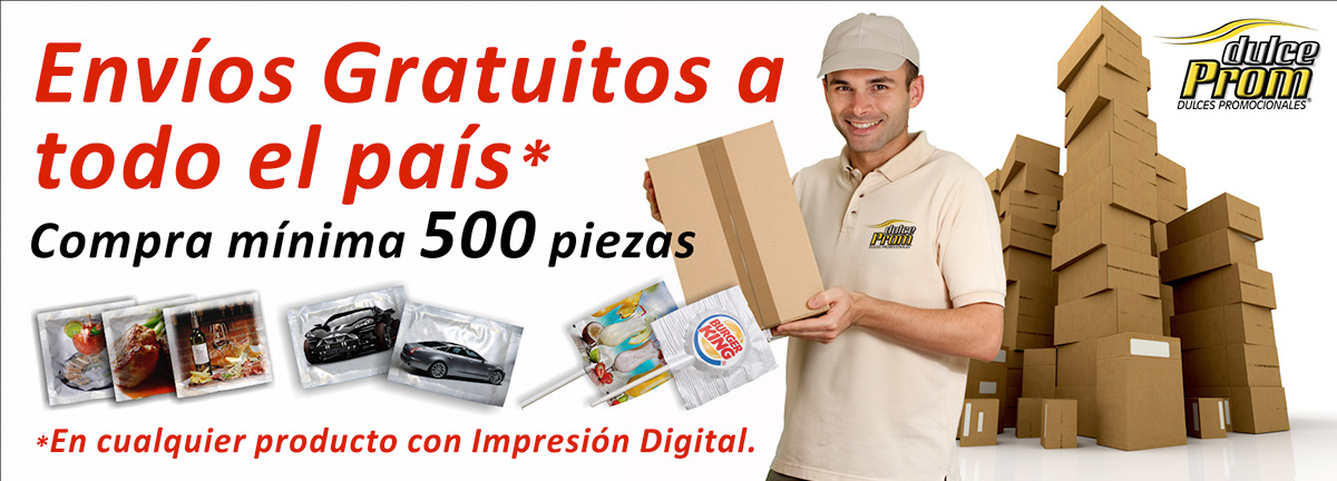 Dulces promocionales envío gratis